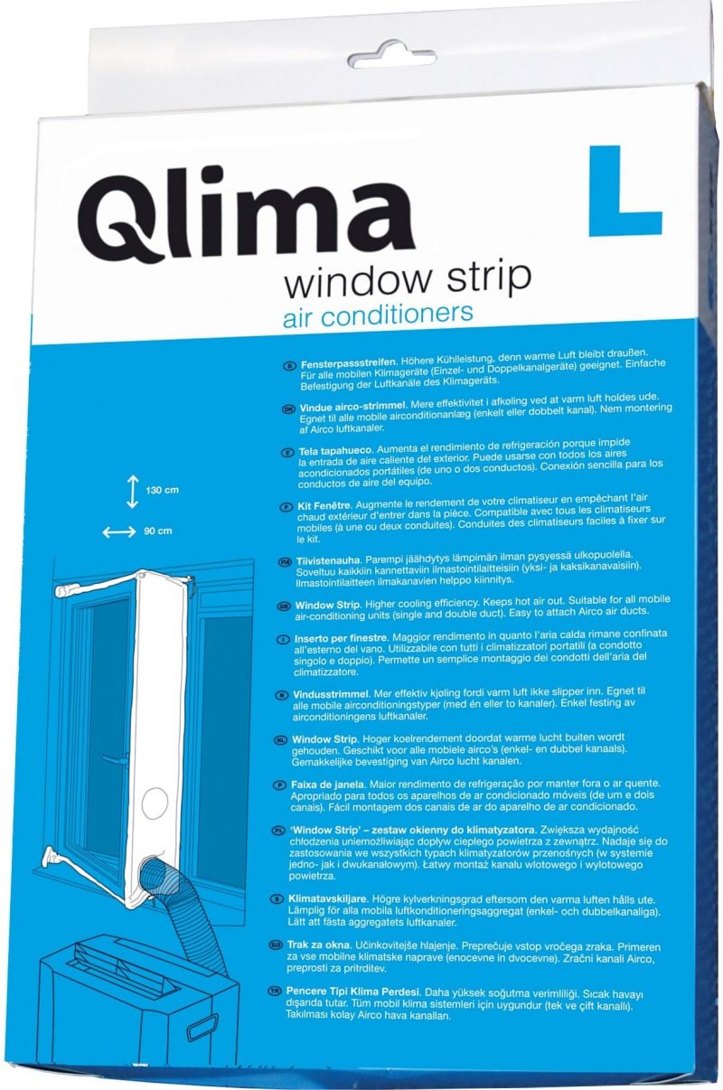 Qlima Window fitting KIT Large Klimaat accessoire Wit